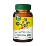 MegaFood| Baby & Me 2| Prenatal Vitamins for Women| Multivitamins for Women | Optimal Iron, Folate, B12, B6, Vitamin D, Choline & Biotin| Supports Healthy Glucose Metabolism| Thyroid Function| Skin Health | 60 Tablets | 1 Month Supply
