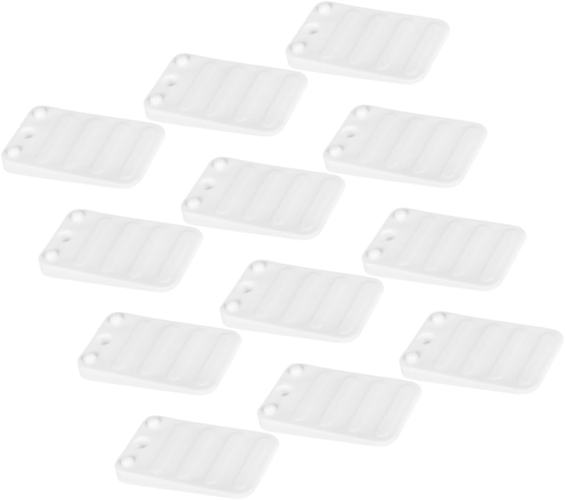 12pcs Furniture Levelers Plastic Shims Door Shims and Table Wedges for Sliding Prevention