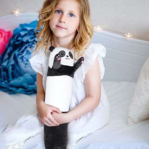 Ropelok Panda Plush Body Throw Pillow, 27.5" Long Panda Stuffed Animal Pillow, Kawaii Soft Panda Plush Toy For Kids Children Xmas Birthday Gifts #TOP6
