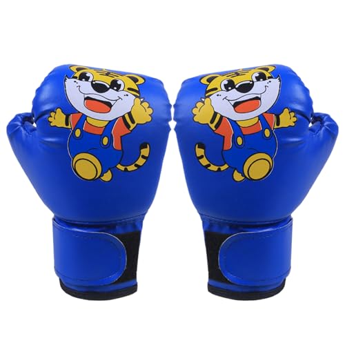 Guantes Junior de Boxeo - Guantes de patrón ligero de 17x25cm, equipo de entrenamiento de MMA, Guantes de boxeo infantil, accesorio tailandés, cómodo guante de boxeo junior para entrenamiento de