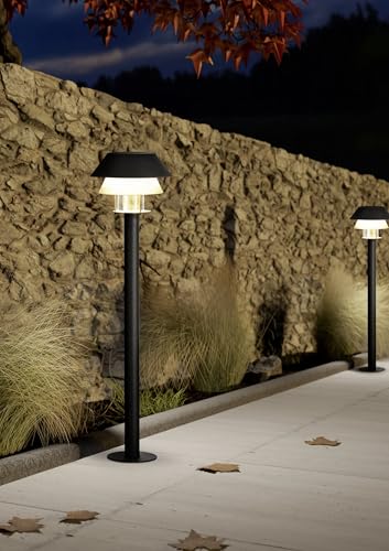 Potelet éclairage avec douille E27 Chiappera Eglo, luminaire extérieur étanche pour terrasse - 5