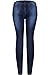 2LUV Womens Stretchy 5 Pocket Dark Denim Skinny Jeans 9 , Medium Blue7
