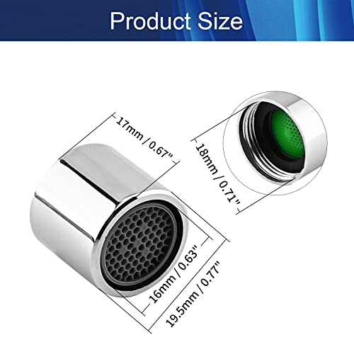 Juvielich 5Pcs Faucet Aerators Faucet Flow Restrictor Replacement Parts Insert Sink Aerator For Bathroom Or Kitchen 18Mm #TOP1