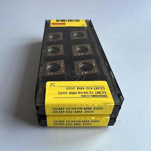 CCMT120408-MM Lame CNC carbure 10pcs pour tour mécanique et surfaçage acier
