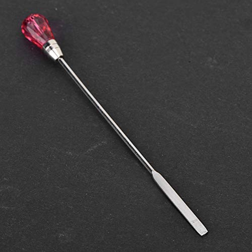 Colher de mistura de tatuagem 2-in- 1 e conjunto de pau, colher de mistura de pigmento de aço inoxid