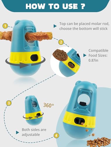 Remedare Bully Stick Halter für Hunde Leckerlihalter Futterspender Spielzeug für 4.5-25 kg Hunde Verhindern Ersticken Sicherheitsvorrichtung, Grün
