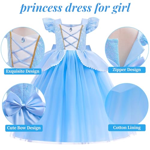 Disfraz Princesa para Niñas 5-6 Años con Accesorios miniatura 5