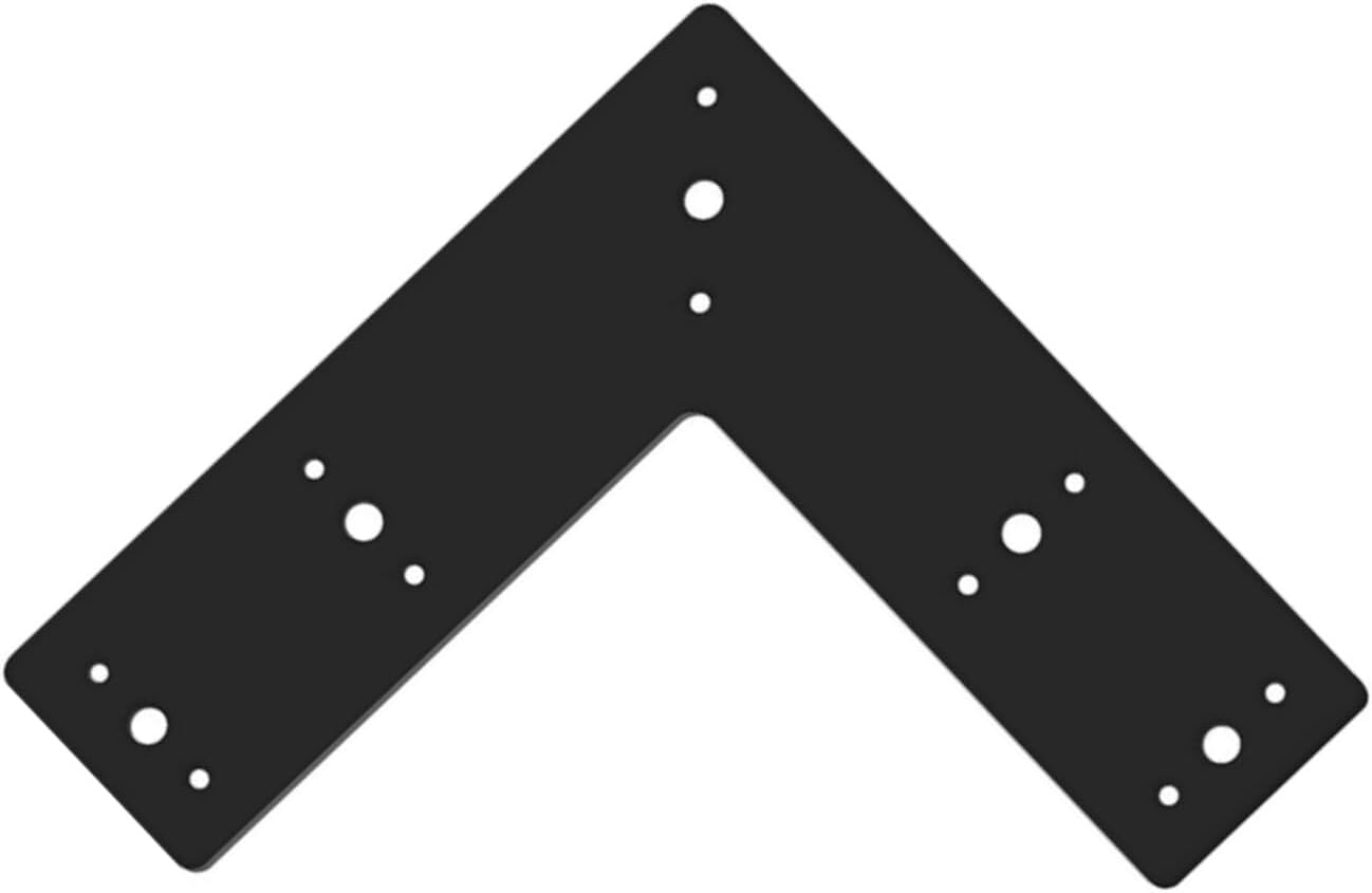1PACK 10x10 Inch Black L-Shape MLK Heavy for Pergola Gazebo Frame