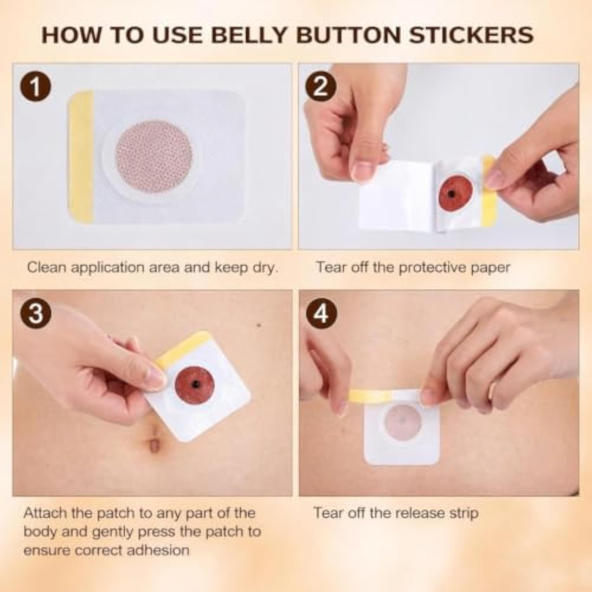 Navel Adhesive Patch, 10 Pieces for Personal Wellness