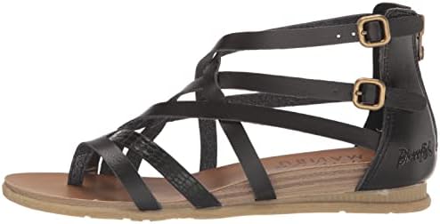 Blowfish Malibu Women's Brock Sandal, Black Dile/Dyecut, 8 | Image 7