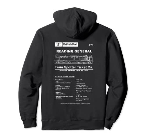 Train Spotter Ticket British Rail Class 31 Diesel Gift Pullover Hoodie