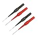 Produktbild Lezed 4mm 2 Paar Testsonde, Abnehmbare Sonde, Multimeter Messleitung Sonde, Probe Test Pin, Isolationspiercing Nadel, Bananenstecker kabel Sonde, für Digitale Multimeter Rot + Schwarz Farbe