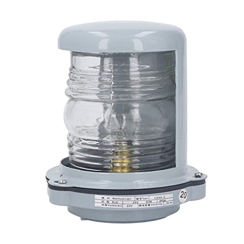 Feu de mât de signalisation blanc de qualité marine haute résistance Haofy 24V - 6