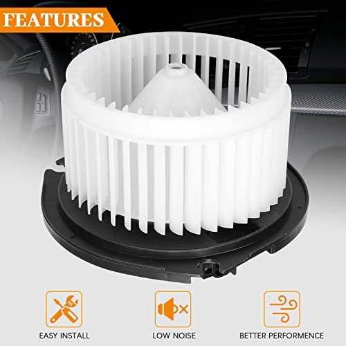 Image of BRTEC 700107 Front Blower Motor with Fan Cage for 2005-2009 Buick Lacrosse Allure, 2004-2016 Chevy Impala Monte Carlo, 2004-2008 Pontiac Grand Prix, Automotive Replacement Blower Motor Fan OE: PM9237