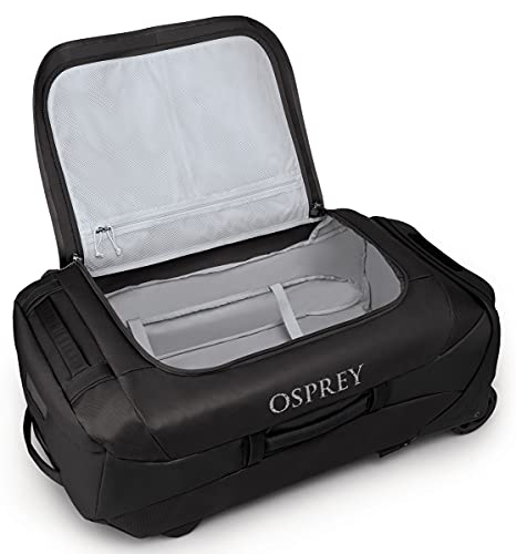 Osprey Rolling Transporter 90 Duffel Bag, Black, O/S