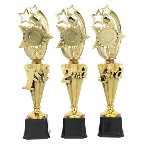 Trophées de première place en plastique pour les fêtes d'anniversaire et tournois