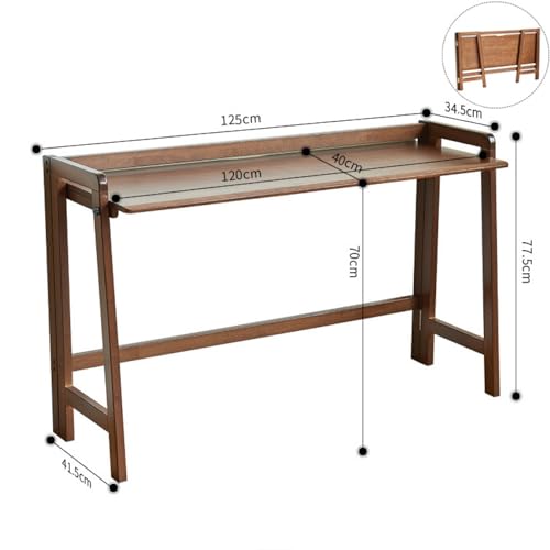 Bureau moderne pliant en bois au design compact et montage facile pour étudiants - 3