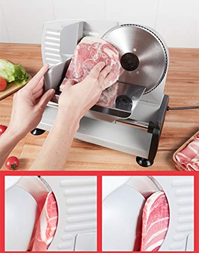 NEWTRY Allesschneider Elektrischer Fleischschneider 1-15mm Dicke einstellbare Schneidemaschine für Beef Toast Fruit Hot… – Bild 3