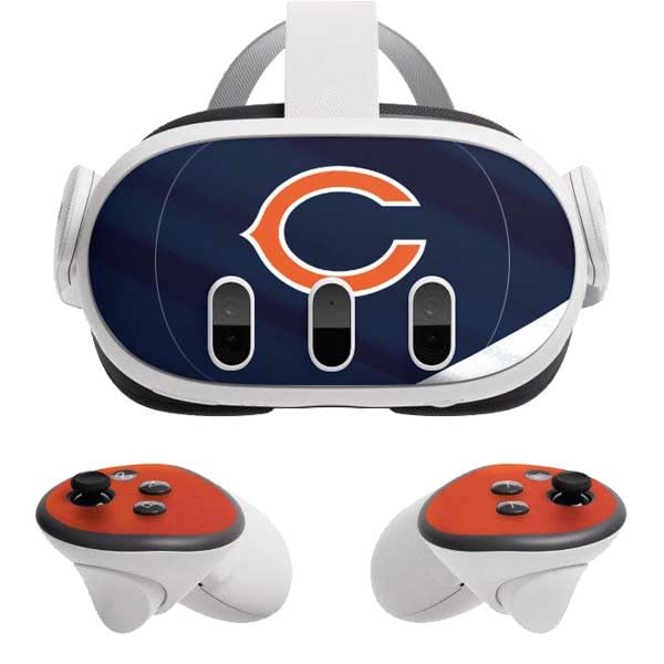 Skinit Decal Gaming Skin Compatible with Meta Quest 3 - Officially Licensed NFL Chicago Bears Design