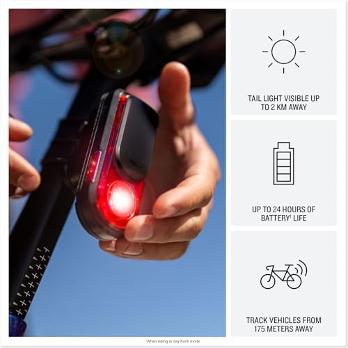 Garmin Varia™ RearVue 820, Advanced Rearview Radar & Tail Light, Enhanced Visibility & Awareness for Cyclists, Advanced Vehicle Tracking & Brake Light, Up to 24 Hrs of Battery Life in Day Flash Mode - 2