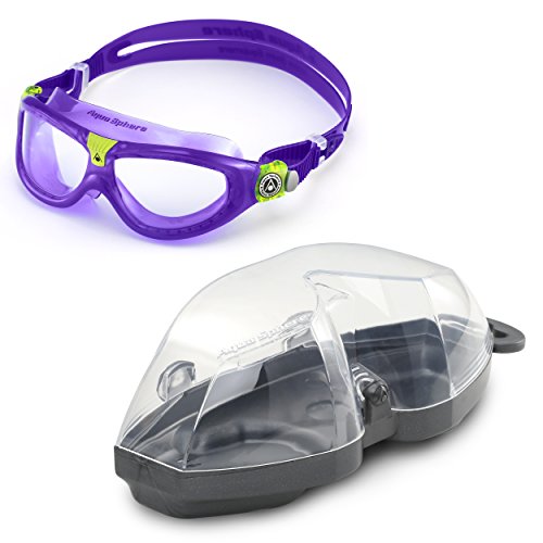 Aqua Sphere Seal Kid 2 Swim Goggle, Clear Lens / Violet #TOP2