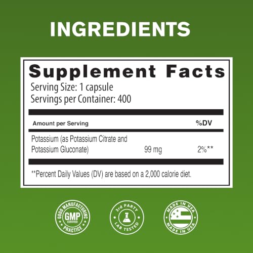 NaturalSlim Kadsorb Potassium Citrate Gluconate Capsules
