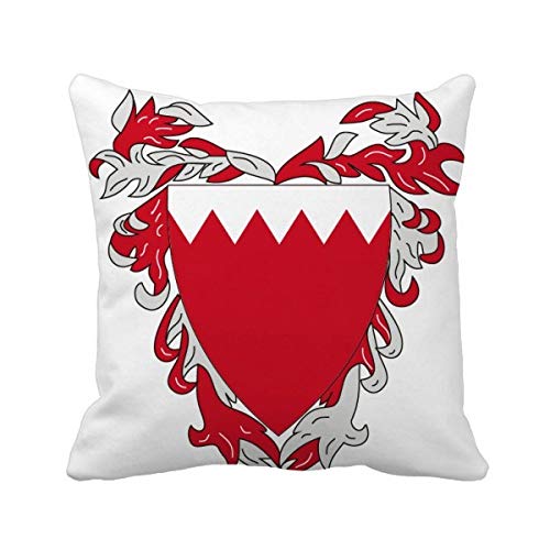 Coussin Manama Bahreïn héraldique une idée cadeau originale pour la maison