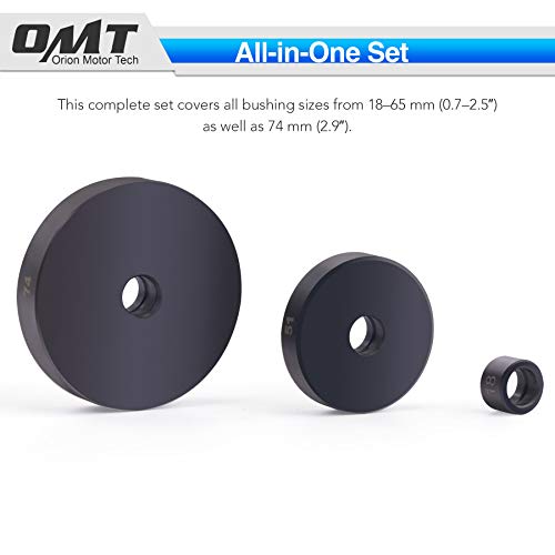 Orion Motor Tech Omt 52-In-1 Custom Bushing Driver Tool Set And Transmission Wheel Axle Bearing Race Seal Installer Remover, Bush Removal Puller Bearing Press Tool Kit #TOP4