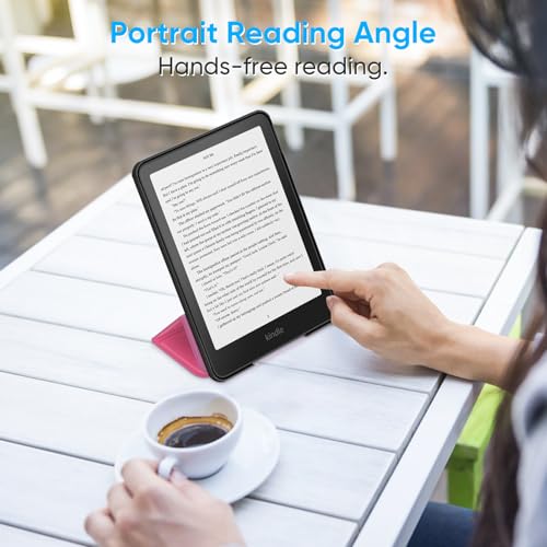 Fintie Capa com três dobras para Kindle Paperwhite 2024 de 17.8 cm e Kindle Colorsoft Signature Edit