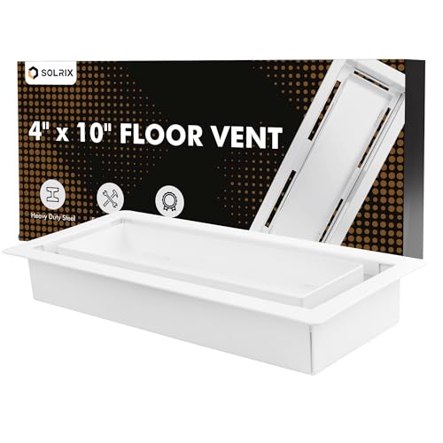 Floor Register 4x10, Floor Vent Covers Flush Floor Vent Air Vent Covers by SOLRIX - Used condition - US$20.92