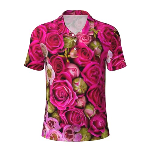 Chemise homme à roses contre la chaleur au bureau et en plein air