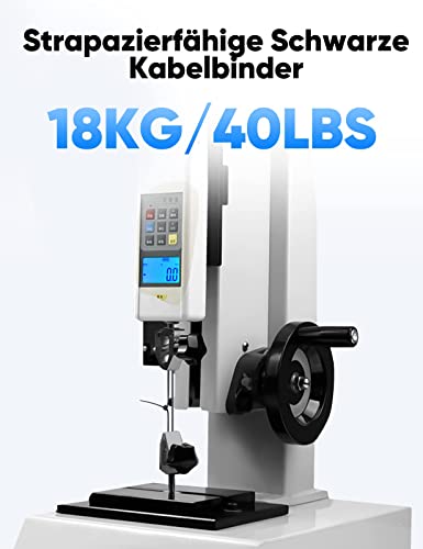 200 Stück Kabelbinder Schwarz Set,100/150/200/300 mm(je 50 Stück) – Ansicht 3