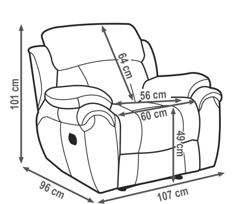 Boston Luxuriöser Fernsehsessel aus Echtleder mit Relaxfunktion und Zero-Wall-System - ergonomischer Relaxsessel - mit manueller Verstellung - ideal für Wohnzimmer & Heimkino - Dunkelbraun – Bild 3