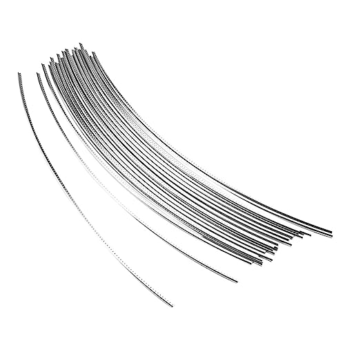 OFFSCH Guitar Fretwire 25pcs Electric Guitar Fret Wires 2.4mm Curved Frets Durable and Easy to Install Fretwire Set