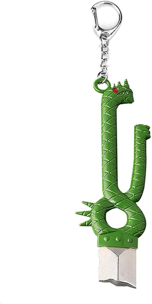 PIDAK Keychain Keychain With Broken Sword and Dragon Handle, green, One Size