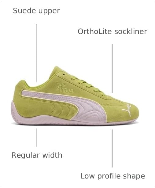 Image of PUMA Womens Speedcat Piping Lace Up Sneakers Shoes Casual - Green - Size 9.5 M