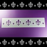  Schablone Bordüre Fleur de Lis Lys Lilie B1B09