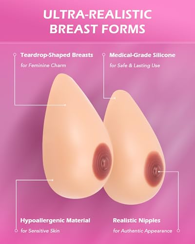 Image of Y-NOT Silicone Breast Forms, Self-Adhesive Fake Boobs