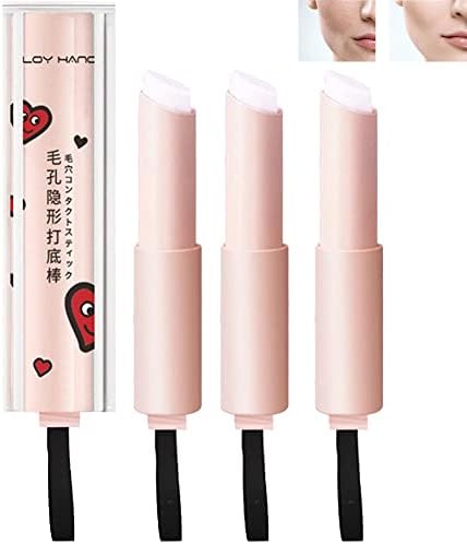 2023 New Magical Pore Eraser Waterproof Face Primer Stick, Loy Hanc Pore Eraser Stick, Matte Stick Primer for Face, Invisible Pore Primer Stick, Hydrating Pore Eraser Foundation Makeup Cream (3PCS)