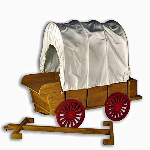 The Queen's Treasures 18 Inch Doll Furniture & Accessories, Little House On The Prairie Covered Wagon & Sleigh Conversion Kit! Fits 2 Dolls & 2 Horses. Compatible For Use With American Girl Dolls #TOP7