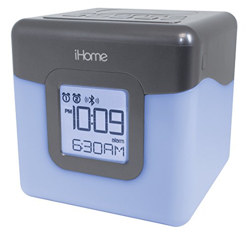 Ihome Bluetooth Color Changing Dual Alarm Clock Fm Radio With Usb Charging, Multi-Color, Five Color Led (Certified Refurbished) #TOP3