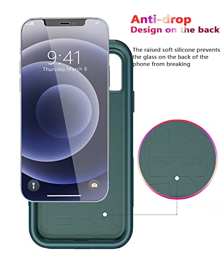 Diverbox For Iphone 12 Case [Shockproof] [Dropproof] [Tempered Glass Screen Protector + Camera Lens Protector],Heavy Duty Protection Phone Case Cover thumb #6