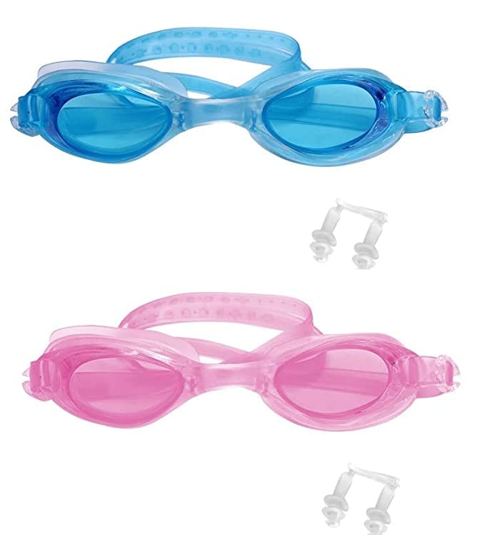 Confidence Kids Swimming Goggles Anti-Fog Adjustable Silicone Eyewear (Multicolor,Set of 2) (B09VKTYQGB) Amazon Price History, Amazon Price Tracker