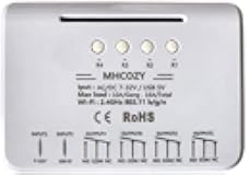 MHCOZY 4CH WiFi RF Wireless Switch Relay,Inching Self-Locking Interlock Mode,for Access Control Smart Garage Door,Compatible with Alexa Goolge Home