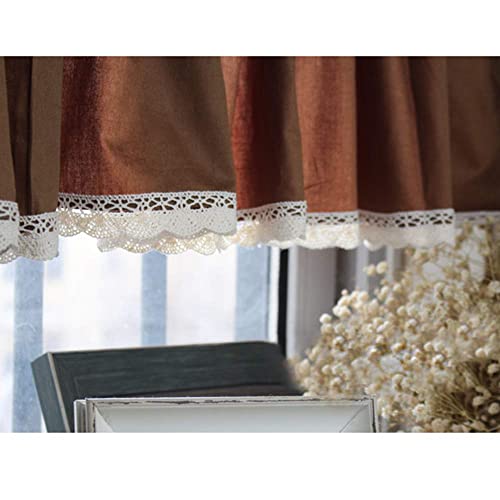 Cortinas cortas de algodón natural con estampado de mariposas para ventanas de baño 6