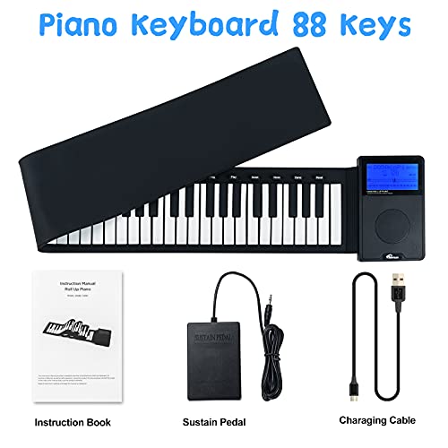 Surnuo RUP-001-88KEYS Portable Roll Up 88 Keys Piano Keyboard thumb #8