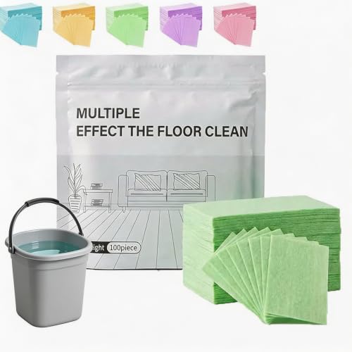 Image of Multi-Effect Floor Cleaning Tablets, Dissolvable Sheets for Mopping