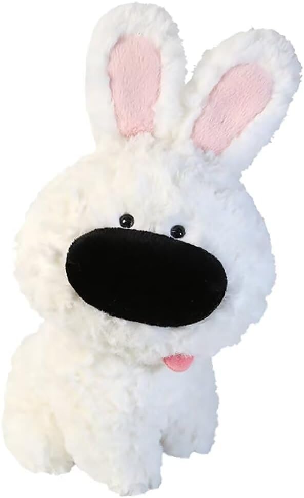 Easter Pillow - 11.8"" Super Soft Throw Pillow for Easter Decoration, Cute Throw Pillow Gift for Birthday (White), nose bunny-40-white
