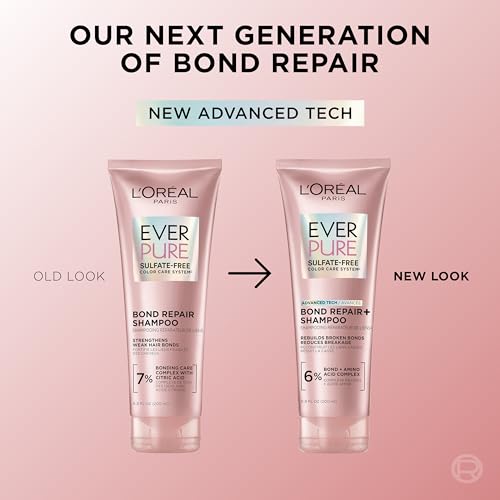 L'Oreal Paris EverPure Sulfate-Free Vegan Hair Care Kit - Shampoo and Conditioner to Strengthen and Repair Hair Bonds (Packaging May Vary) - Image 4
