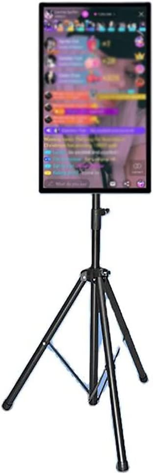 Touch Screen Panel, Live Streaming Machine with Three-Footed Rack, Live Broadcast Streaming Screen, 43 Inch Digital Electronic Smartboard for Advertising Display Video Online